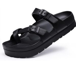 Women's Platform Sandals with Arch Support Comfortable Foam Slides Lightweight T